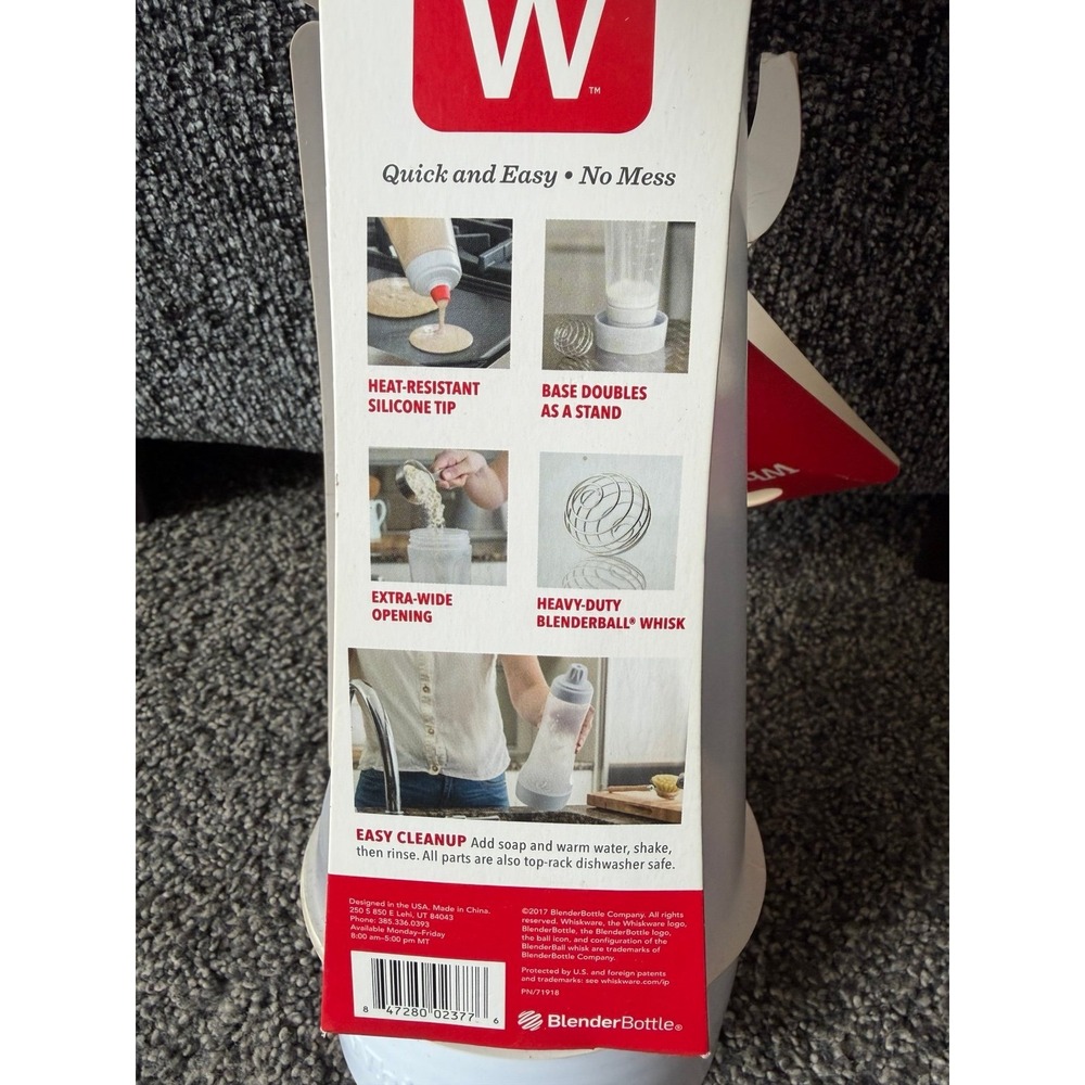 Whiskware Blender Bottle Pancake Batter Mixer - Picture 3 of 5
